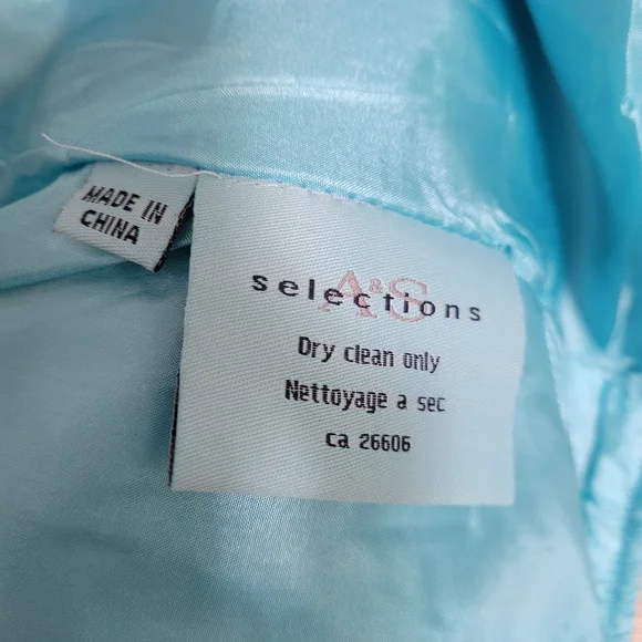 BNWT leather "Montreal" cropped bomber jacket in blue and cream vintage style - Picture 11 of 14